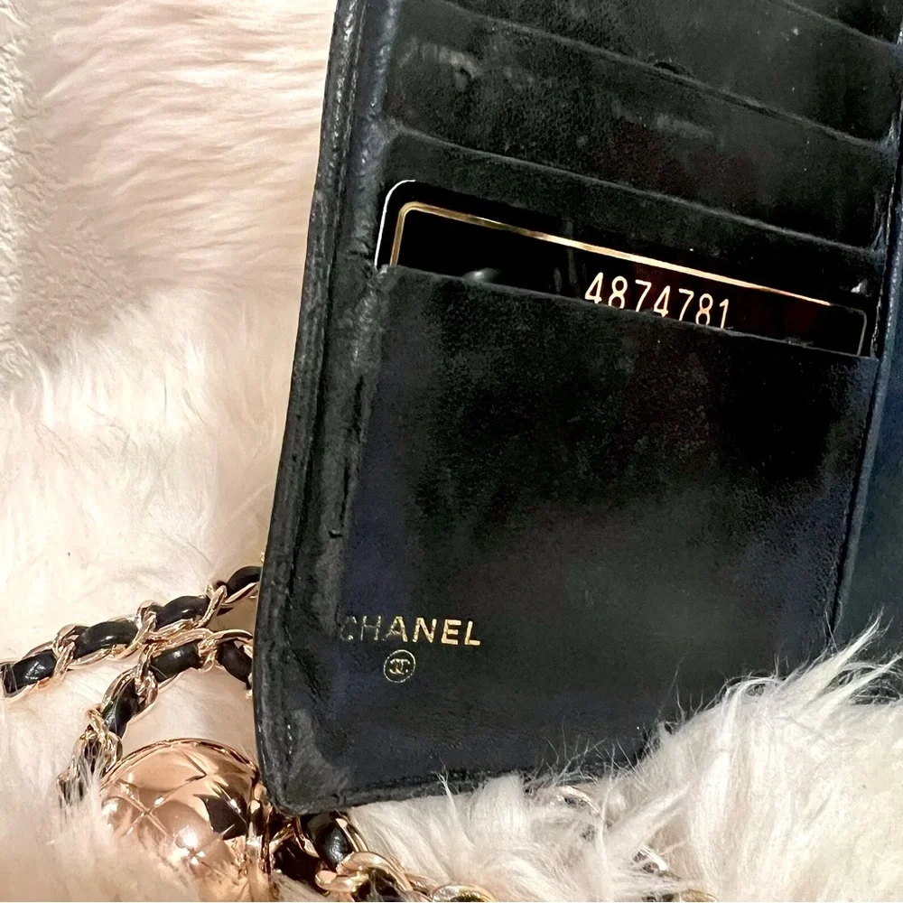 CHANEL Black‎ Wallet with Chain